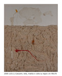 Cascami, carta, olio e matita su legno, 2005